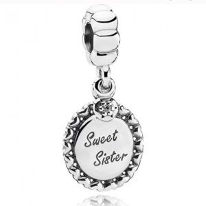 NWOT Pandora Sweet Sister silver charm